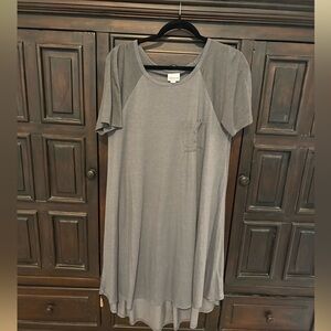 LuLaRoe Carley Dress Size S Gray